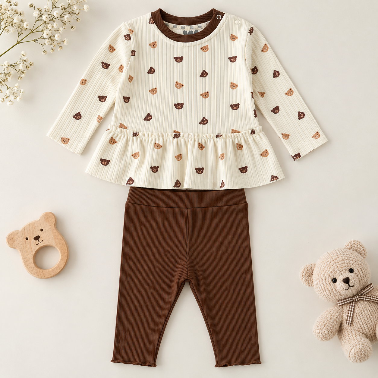 Baby Girl 2 Piece Cotton Outfit