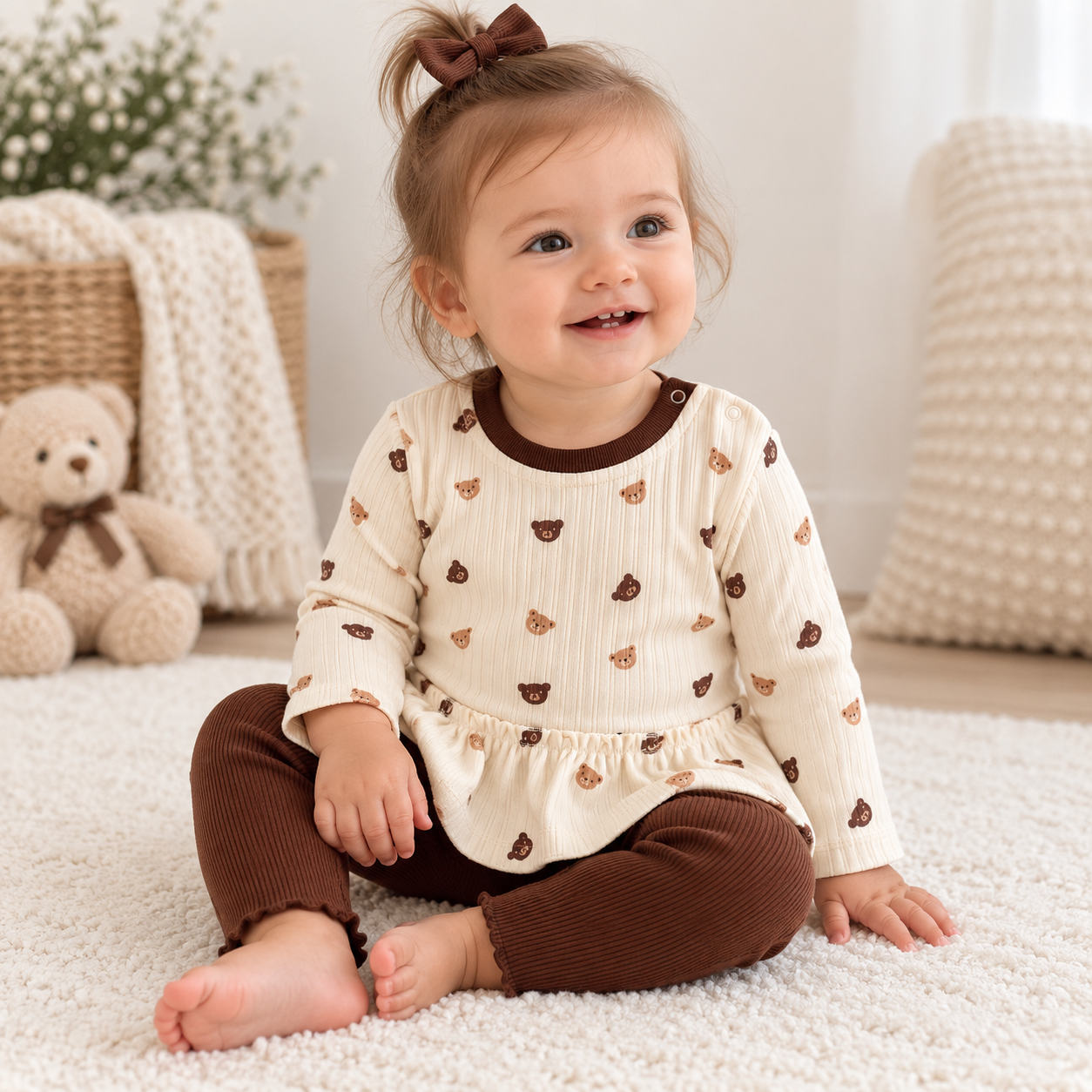 Baby Girl 2 Piece Cotton Outfit