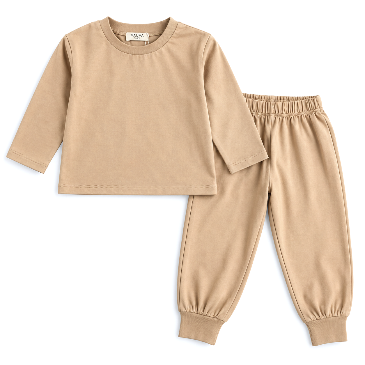 Kids Beige Two Piece Outfit