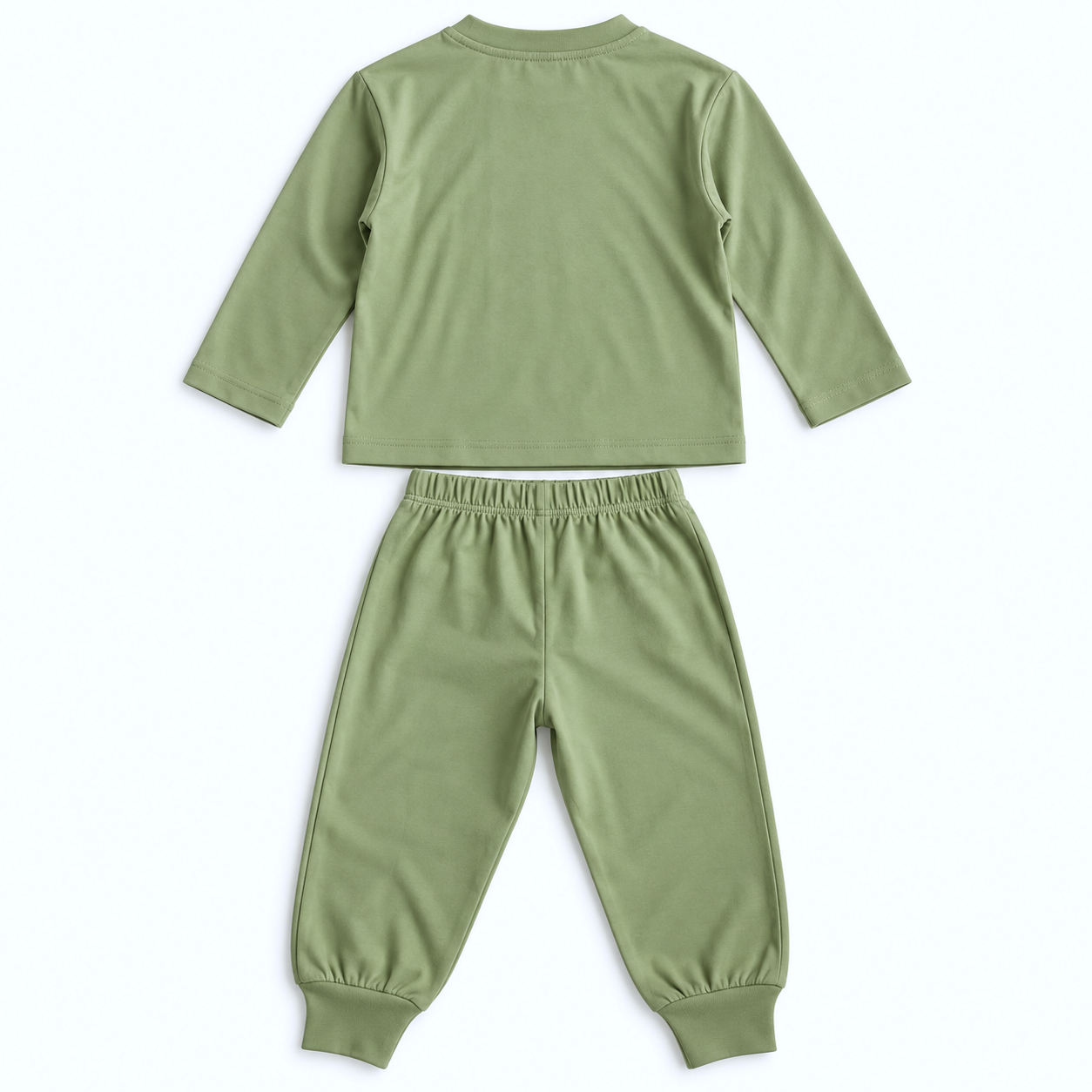 Sage Green Boys Two-Piece Outfit